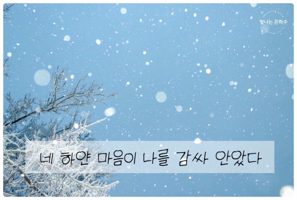 12월 1월 좋은글 좋은시 나태주 안도현 사랑시 겨울시 겨울 관련 시 추천 20가지