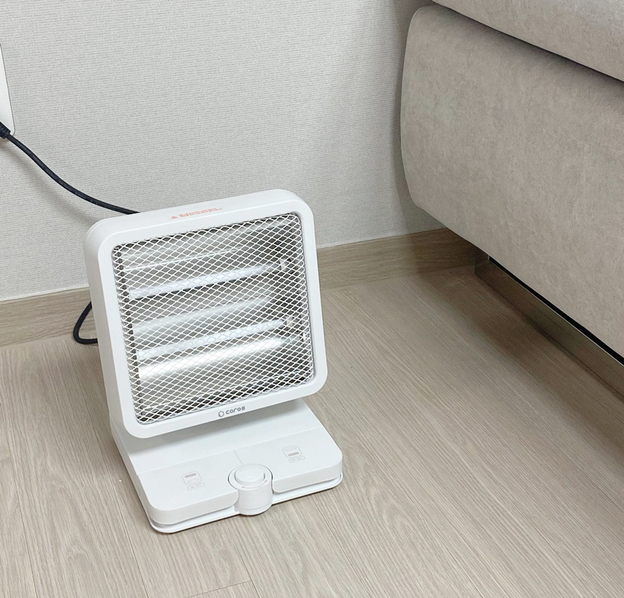 미니 발난로 가정용 사무실 캠핑 난로 추천 듀크네트웍스 캐로스 전기 히터
