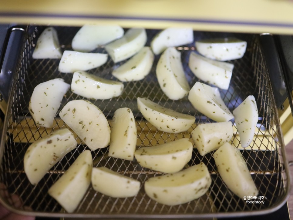 웨지감자 에어프라이어 감자튀김 만드는법 집에서 감자튀김 만들기