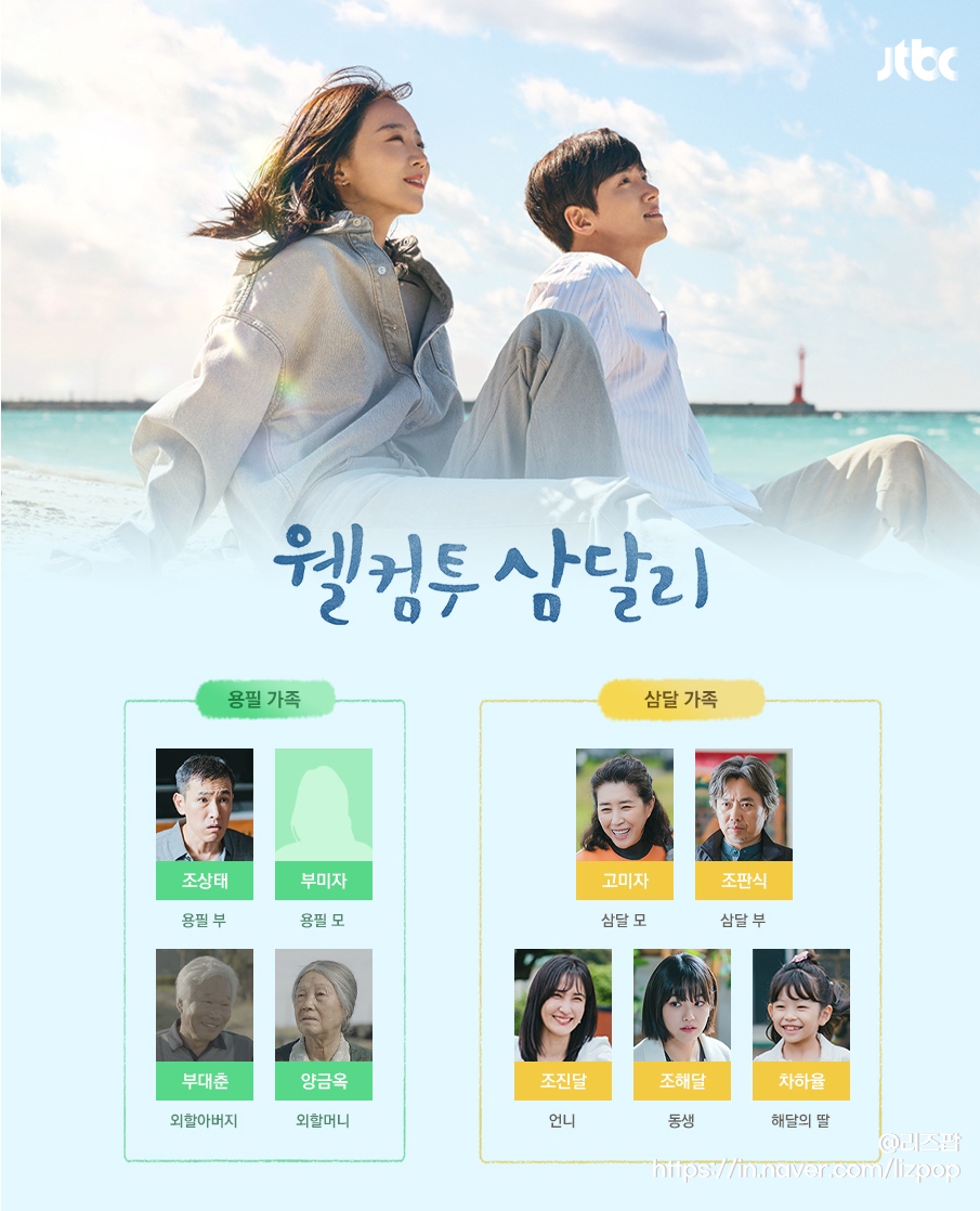 웰컴투 삼달리 인물관계도 출연진 정보 조삼달 조용필, 웰컴투삼달리 OST 노래 (JTBC 드라마)