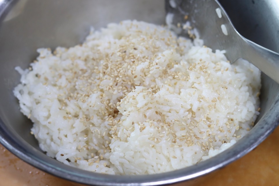 당근 꼬마김밥 만들기 스팸김밥 깻잎 미니김밥 레시피