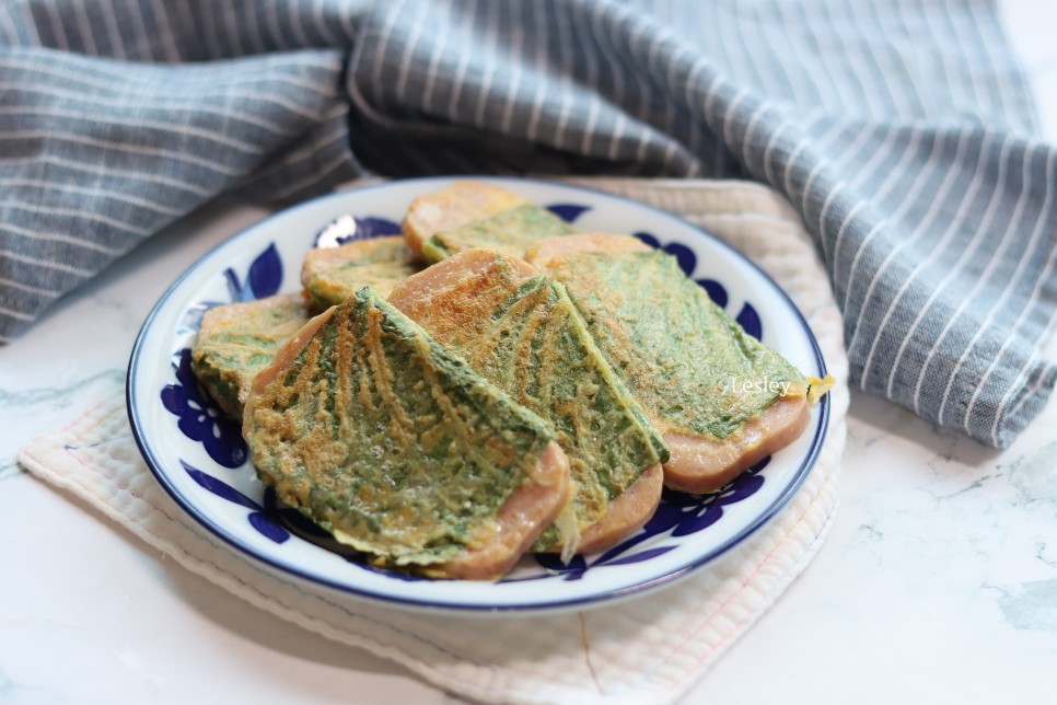 스팸 깻잎전 만드는 법 밥반찬 스팸요리 깻잎전 만들기 저녁반찬