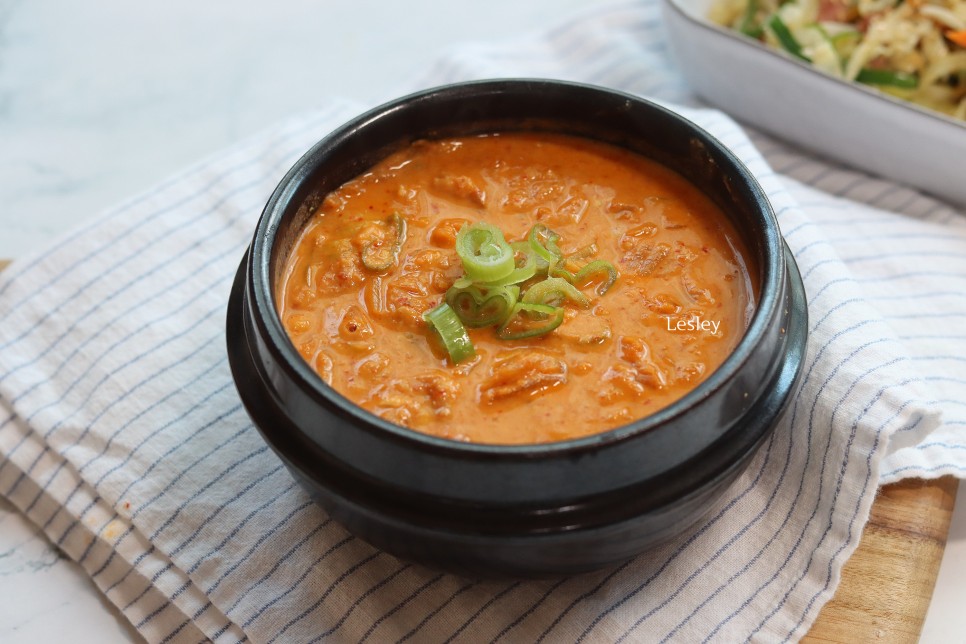 김치 비지찌개 만드는 법 콩비지찌개 레시피 콩비지요리