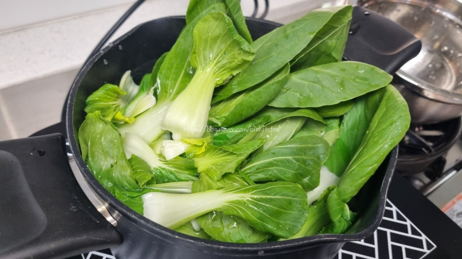 [생계형 요리] 청경채나물된장무침