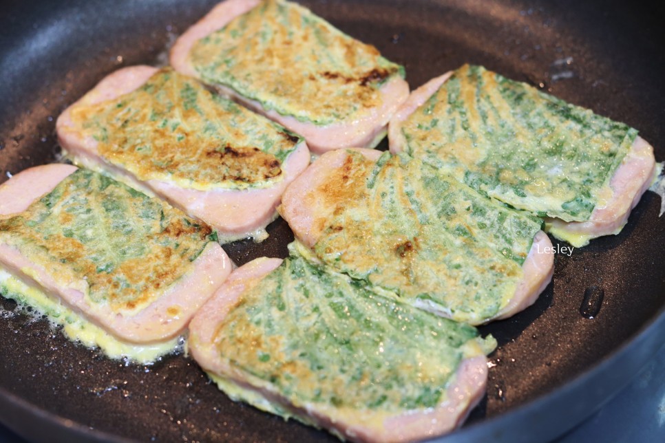 스팸 깻잎전 만드는 법 밥반찬 스팸요리 깻잎전 만들기 저녁반찬