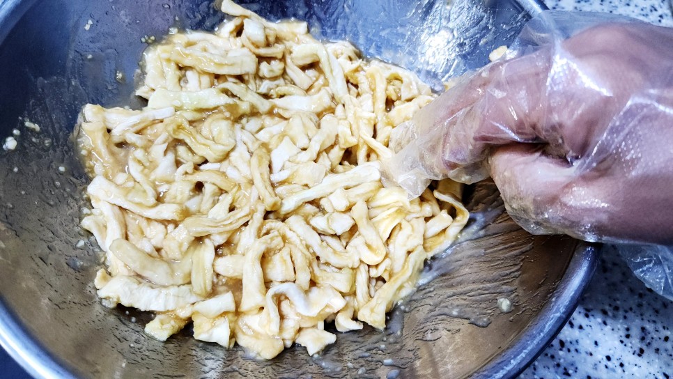 일주일밑반찬 무우말랭이무침 식품건조기 무요리 집반찬 무말랭이 무침 만드는법