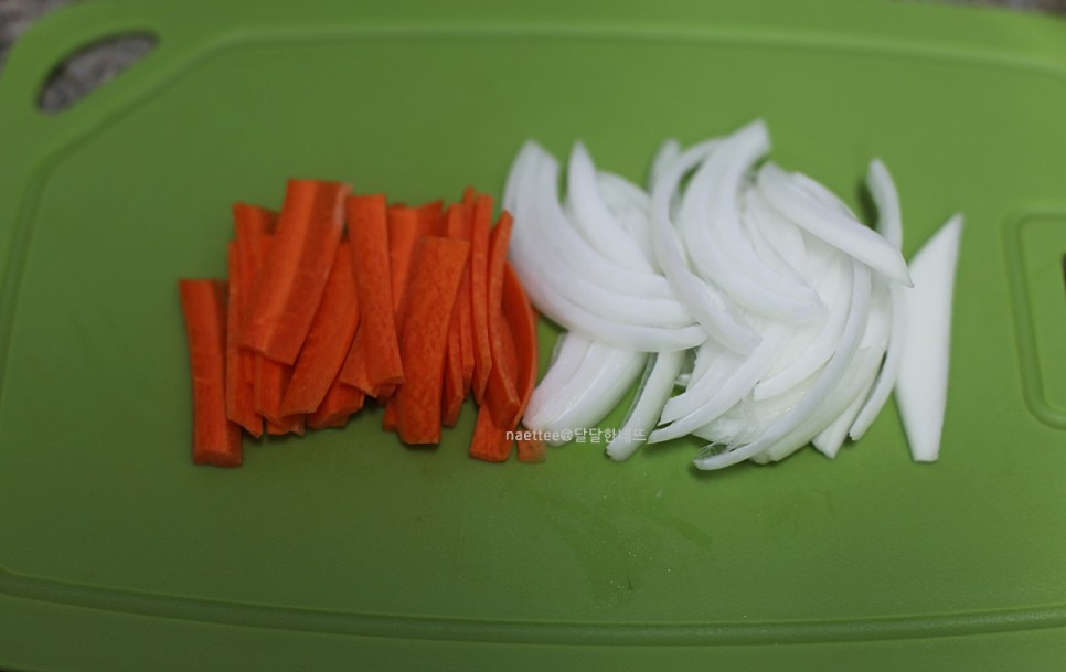 궁중떡볶이 만드는 법 안매운 간장 떡볶이 레시피 소불고기 요리