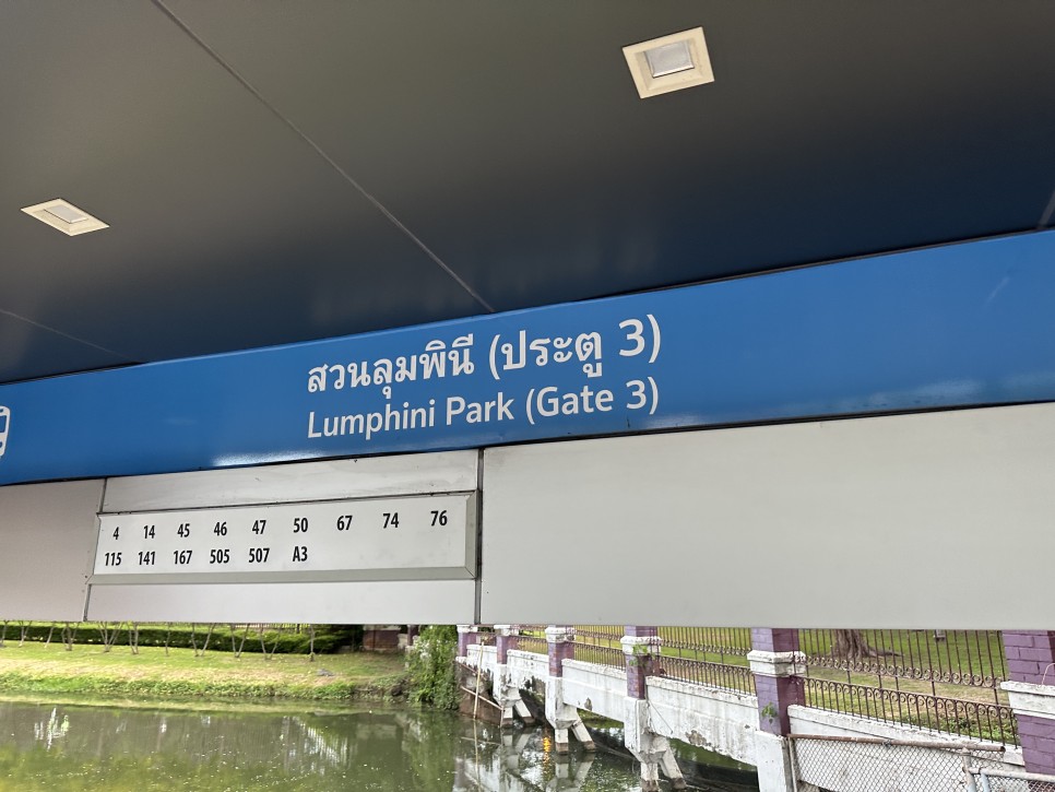 태국 방콕 여행 일상-6 실롬 4성급 호텔에서 룸피니공원 산책하며 물왕도마뱀 구경하기 / 마하나콘 방문기