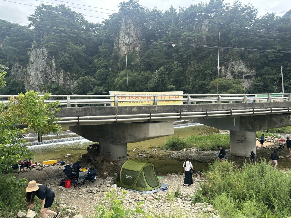 강원도 여행 - 취사 가능한 무료 원주 칠봉 유원지 계곡 / 개운동 수가성 순두부찌개 진짜 맛집