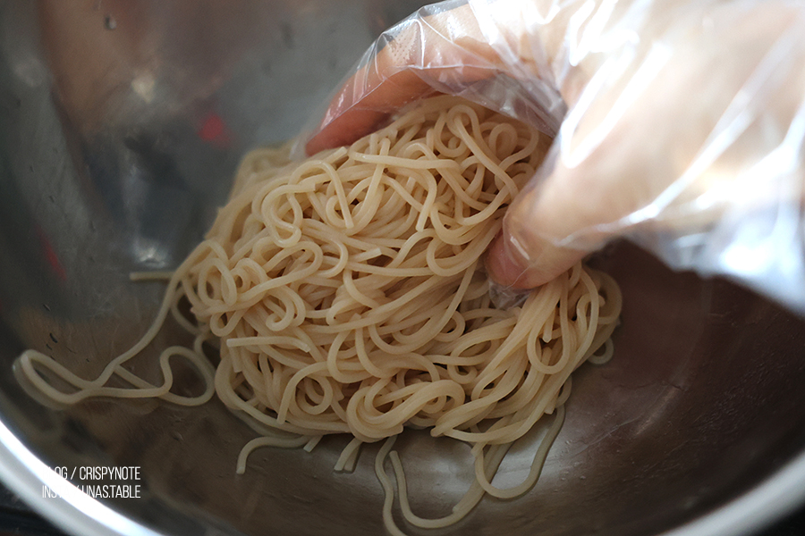 울외장아찌 들기름 비빔국수 레시피