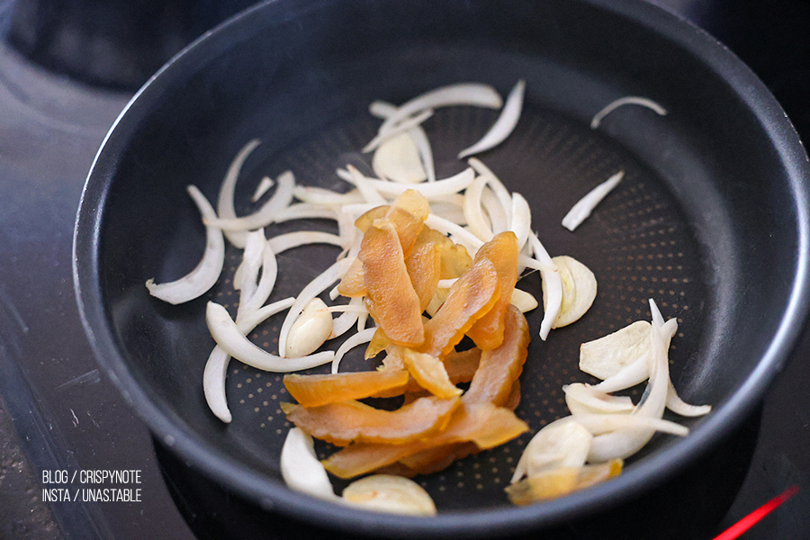 울외장아찌 들기름 비빔국수 레시피