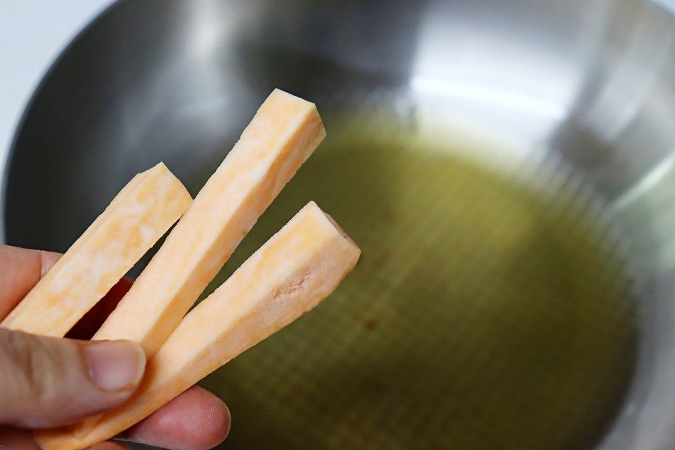 고구마튀김 만들기 고구마요리 고구마스틱튀김 만들기 간단한 고구마 간식 레시피