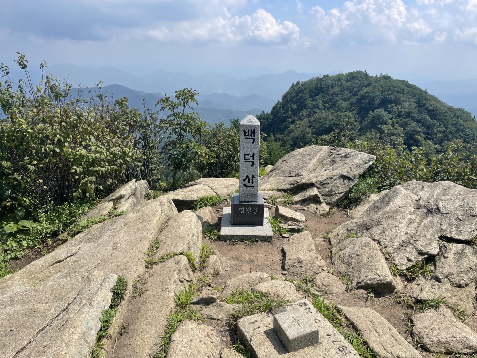 영월 평창 백덕산 등산코스 운교1리 마을회관 팬션앞 들머리 정상