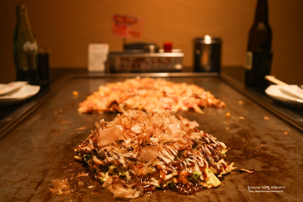 일본 오사카 맛집 도톤보리 난바 오코노미야끼 맛집 난자몬자 신사이바시