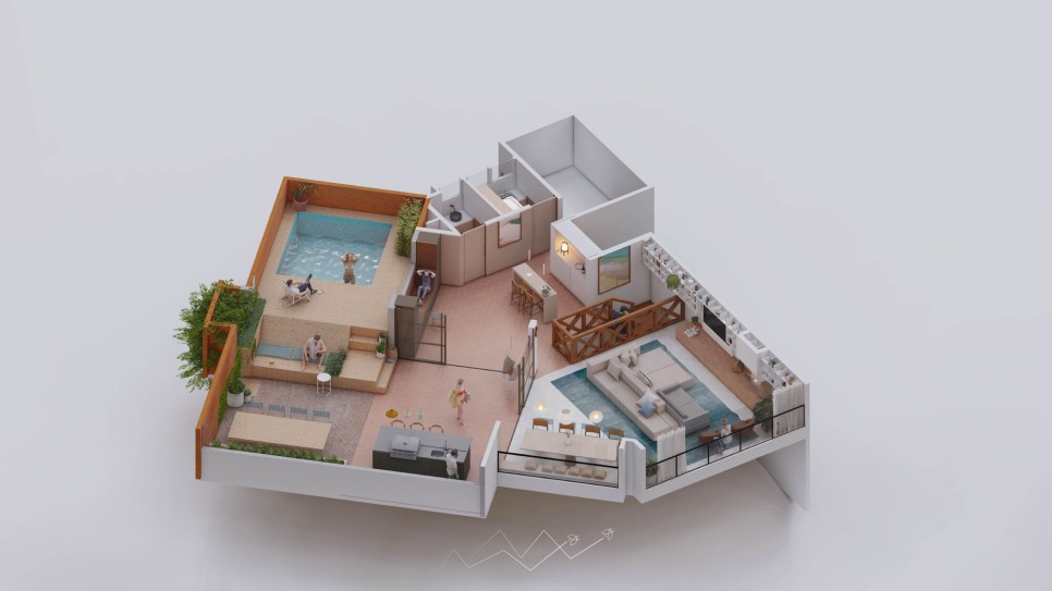 동선과 시선 그리고 분위기를 개선한, 복층 아파트의 옥탑층, BGN Penthouse by Estúdio Mangava