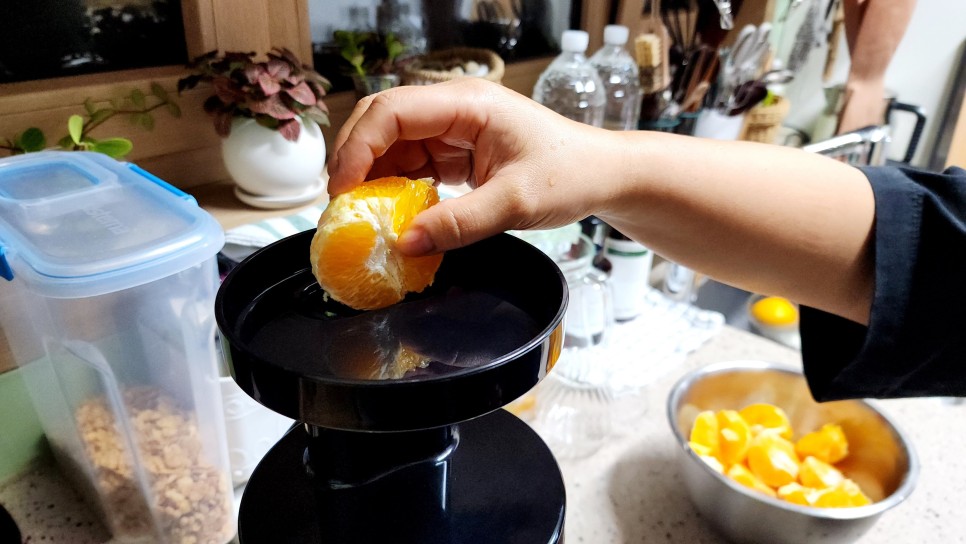 오렌지쥬스 착즙주스 오렌지주스 만들기 오렌지 착즙기 추천 까는법 자르는법