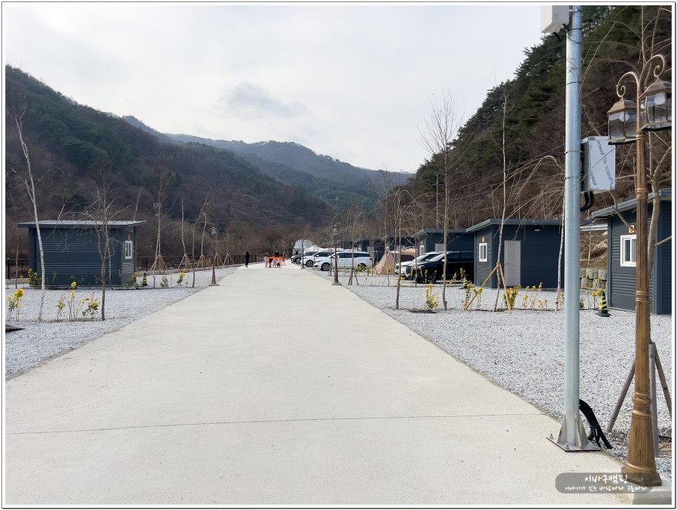 경남 신생 캠핑장 개별 화장실, 개수대 자작나무뜰 오토캠핑장