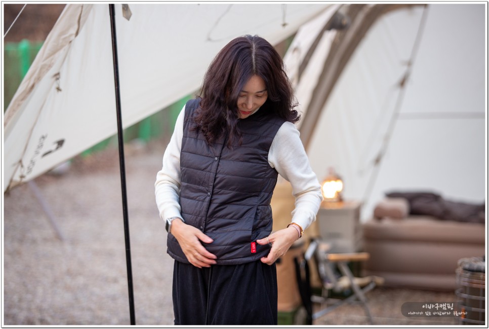 코진스 발열조끼 겨울 캠핑옷 따뜻하게 핏 좋은 온열 USB 방한조끼