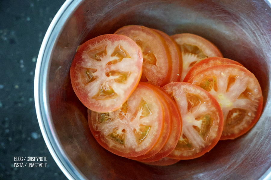 태국식 게살볶음밥 토마토김치 만들기