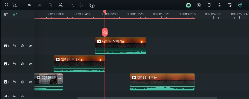 사진으로 동영상만들기 자르기 무료동영상편집어플 편집 프로그램 필모라13