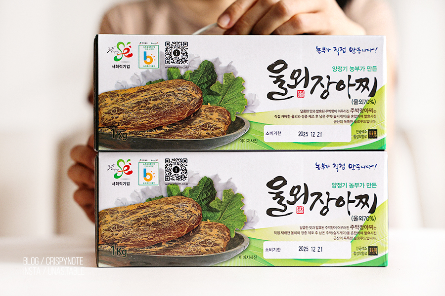 입맛돋우는 건강한 반찬추천 울외장아찌 무침 만들기 전북사회적경제혁신타운 새싹양정기농원