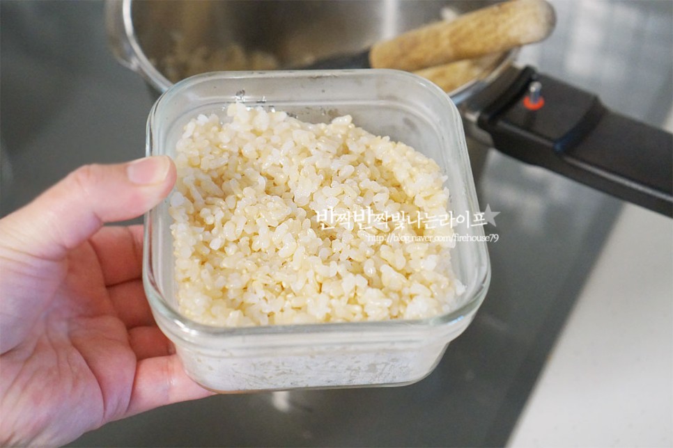 현미밥짓는법 다이어트 현미밥 현미쌀 불리기