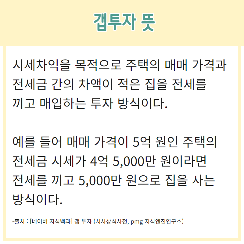 부동산 갭투자 뜻 매매 원리 알아보기