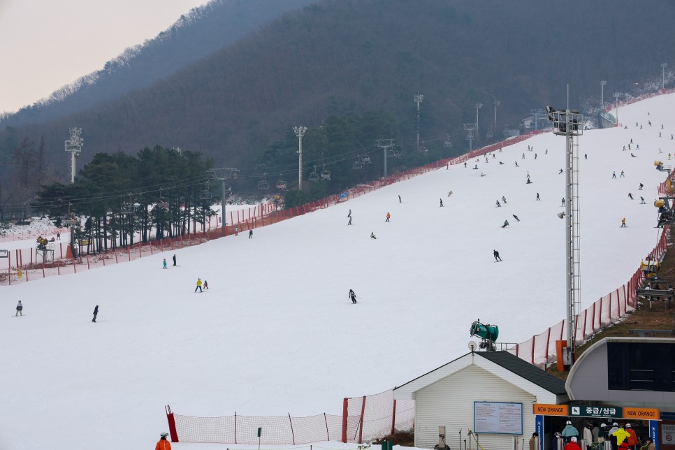 지산리조트 렌탈샵 명소 와 지산 스키장 리프트권