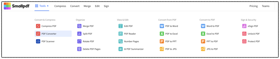 PPT JPG PDF 변환 스몰 및 ILOVEPDF 파일변환 사이트 비교