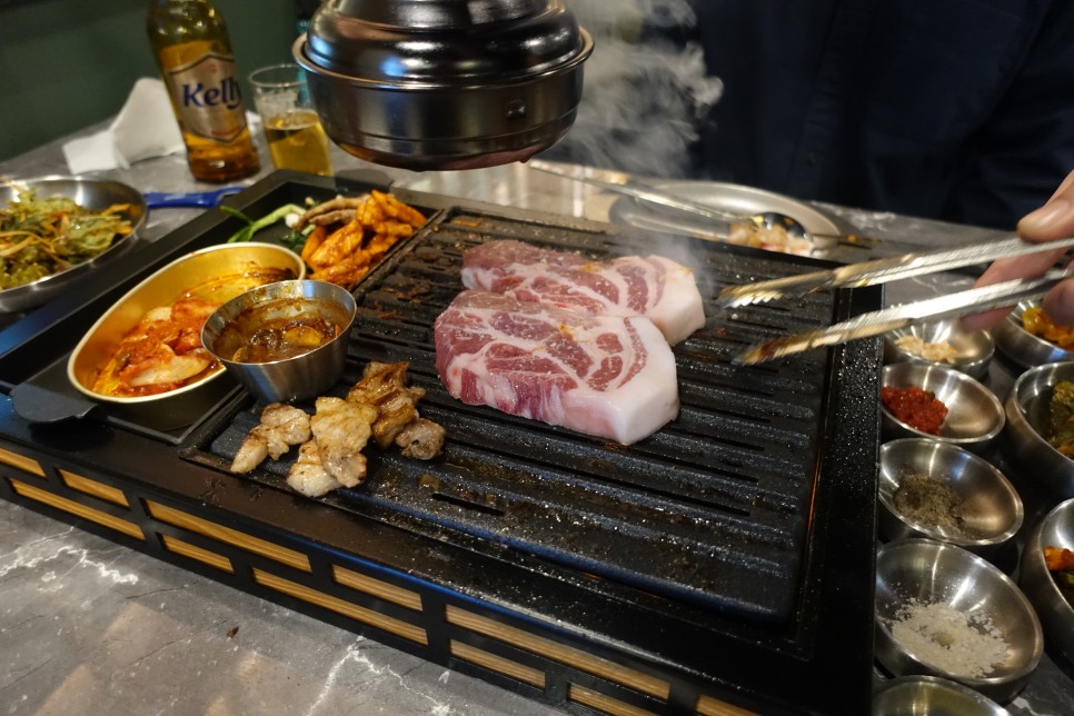 강남역맛집 함양숯불회관 본점 고기집 지리산흑돼지 후기