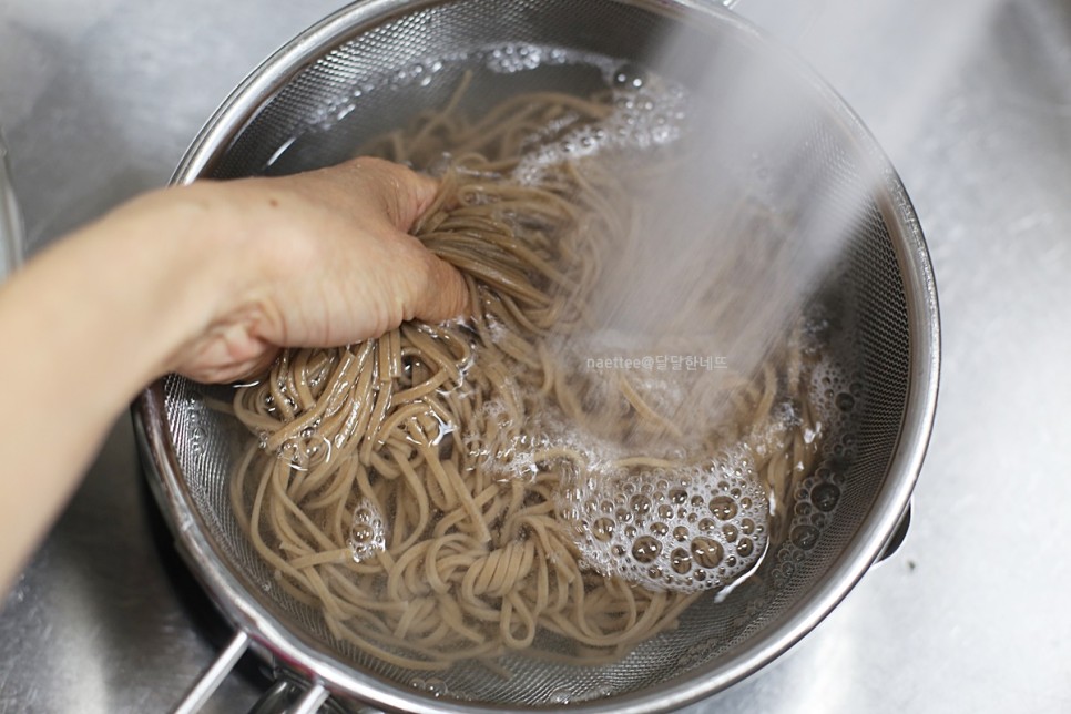 들기름 막국수 레시피 들기름 메밀국수 만들기 메밀간장국수