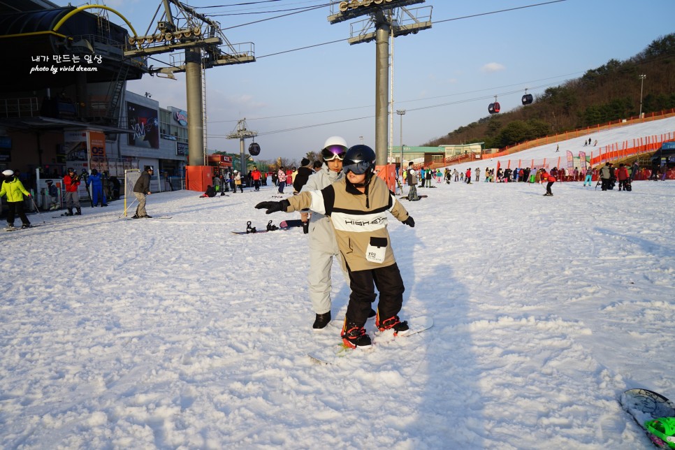 홍천 비발디파크 렌탈샵 간지나게 입고 스키강습 셔틀버스 이용팁