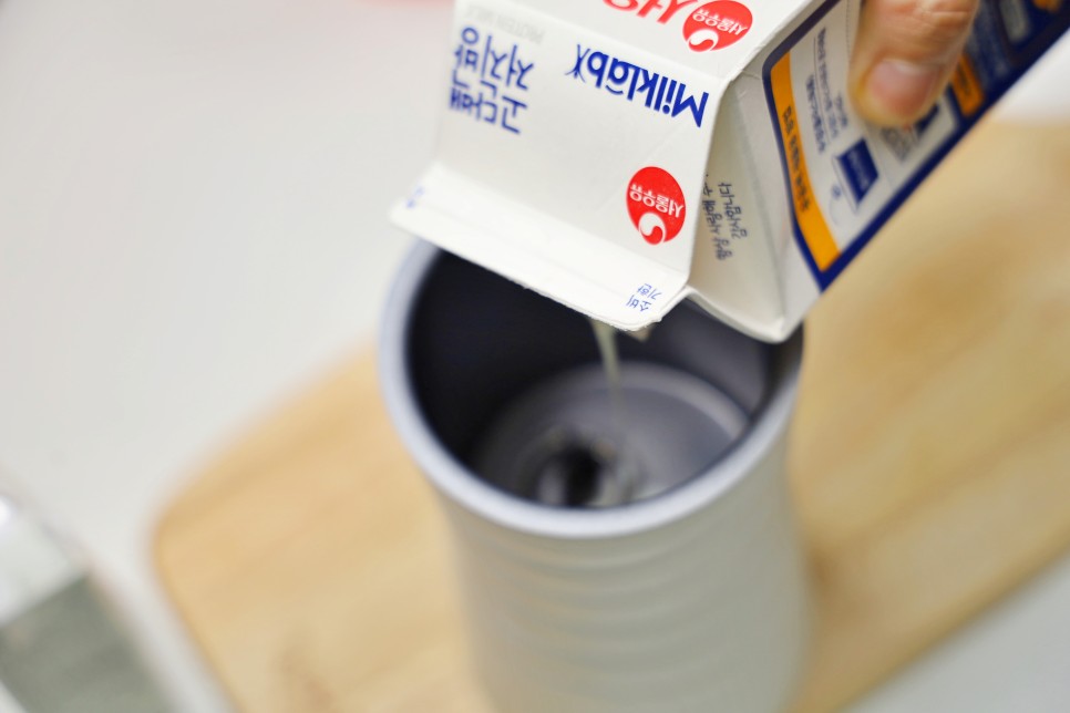 카페라떼 만들기 우유거품 홈 카페모카 레시피 단백질 쉐이크 요리