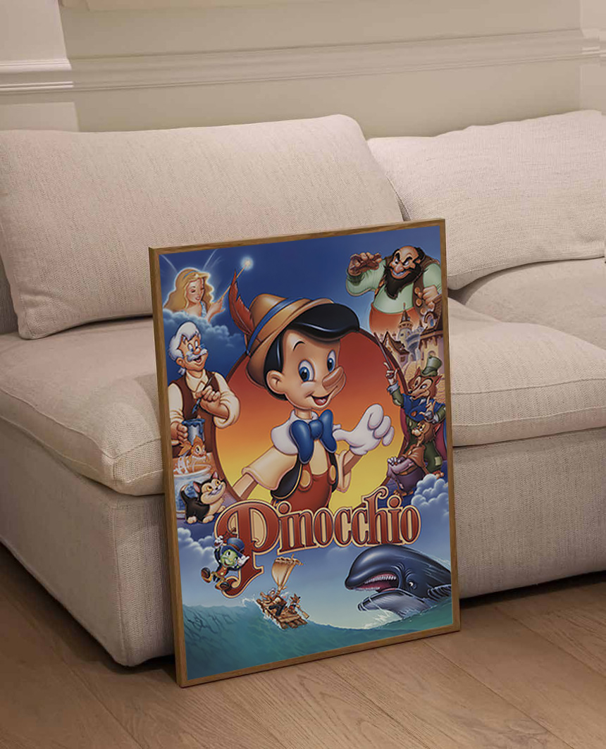 아이방 꾸미기 대형 디즈니 아트 포스터와 아이방 벽지 인테리어