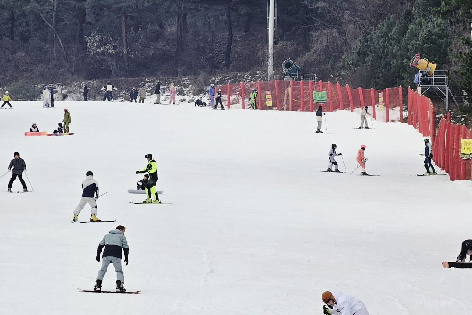 지산리조트 렌탈샵 이용하고 지산 스키장으로