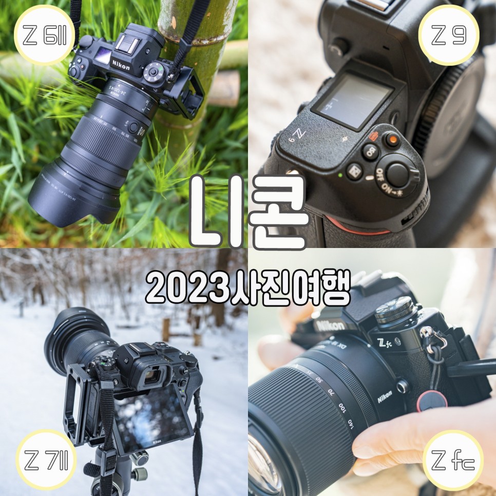 니콘 미러리스 카메라와 함께한 2023년 사진 여행 리뷰 Z 9 / Z 7II / Z 6II / Z fc