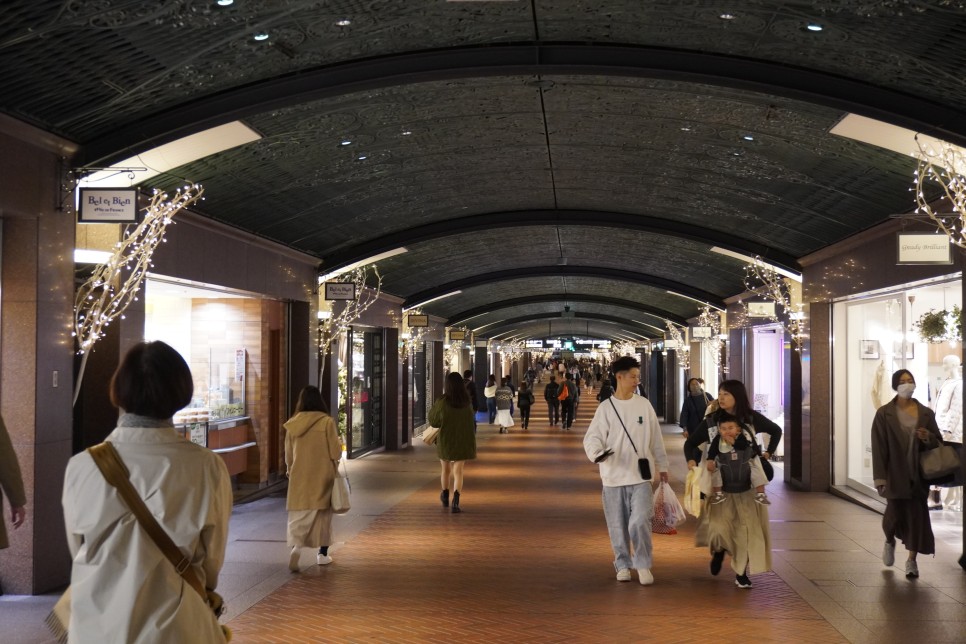일본 후쿠오카 숙소 추천, 칸데오 호텔 대욕탕, 텐진 쇼핑 지하상가 요시다포터 #자유여행
