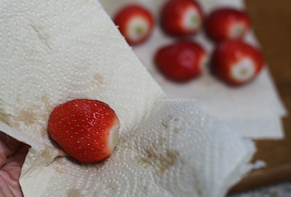 딸기탕후루 만들기 전자레인지 딸기탕후루 만드는 법