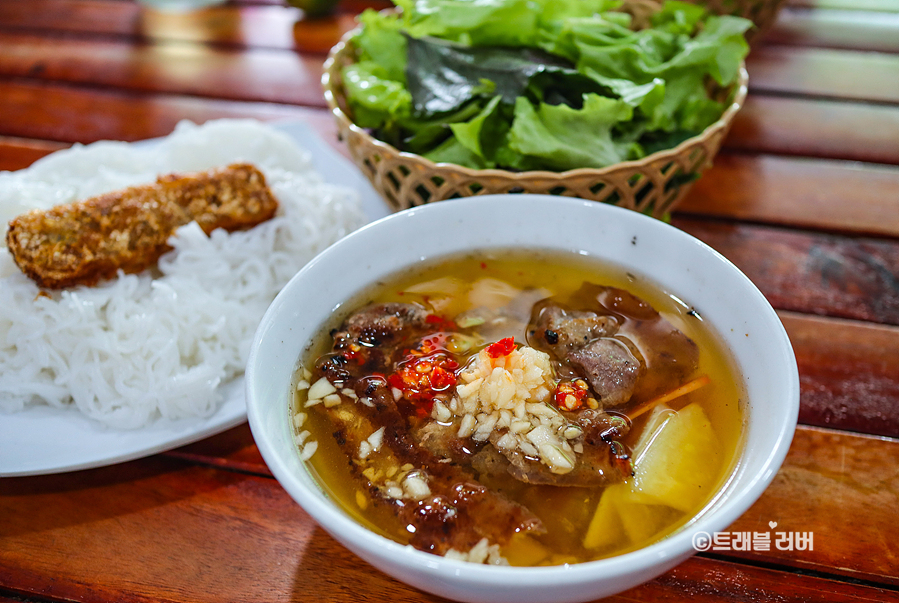 베트남 푸꾸옥 여행 분짜 맛집 로컬 음식점 BUN CAH HANOI