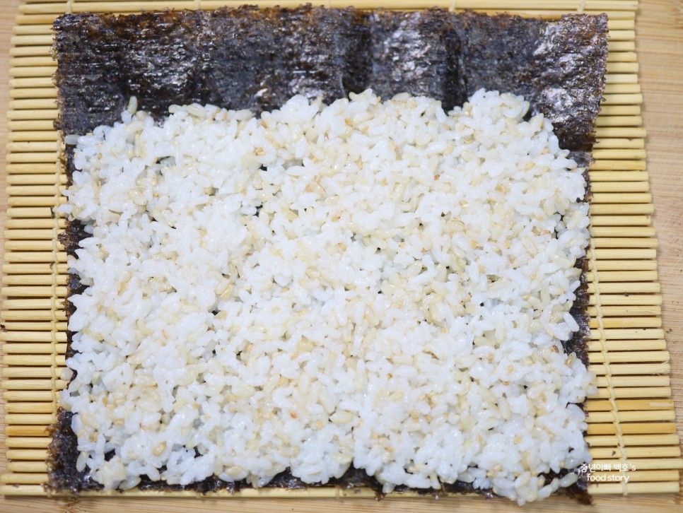 기본 김밥맛있게싸는법 묵은지 참치김밥 만들기 밥짓기 양념 말기