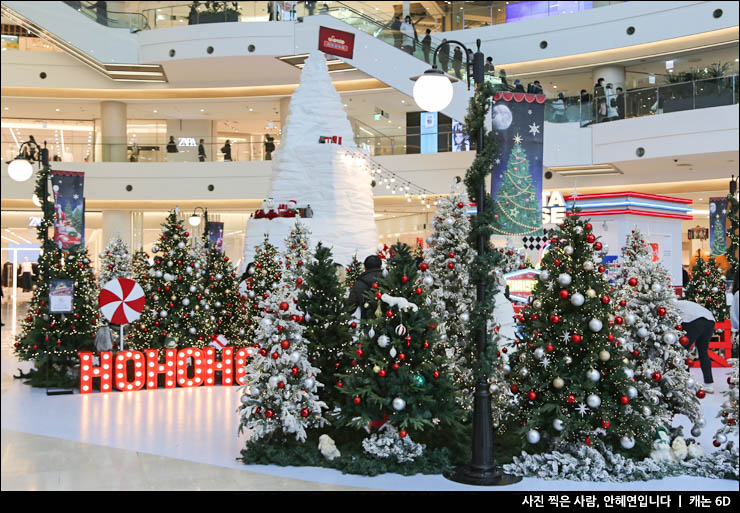 주말 나들이 서울 겨울 데이트코스 놀거리 영등포 타임스퀘어 크리스마스 트리