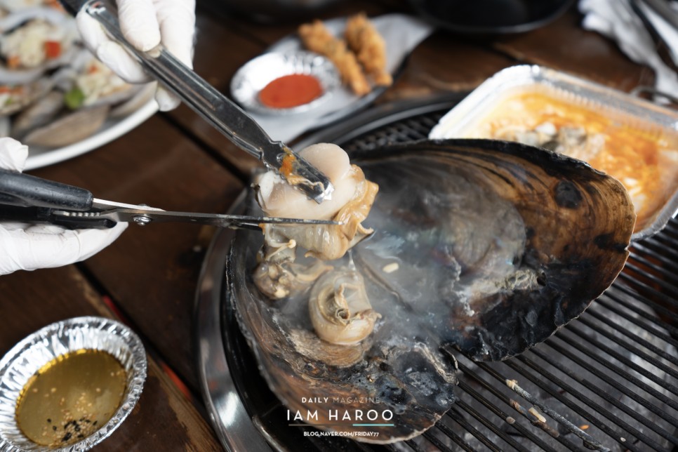 인천 을왕리 맛집 해물칼국수 물회 조개구이 점심 메뉴 꼬니네