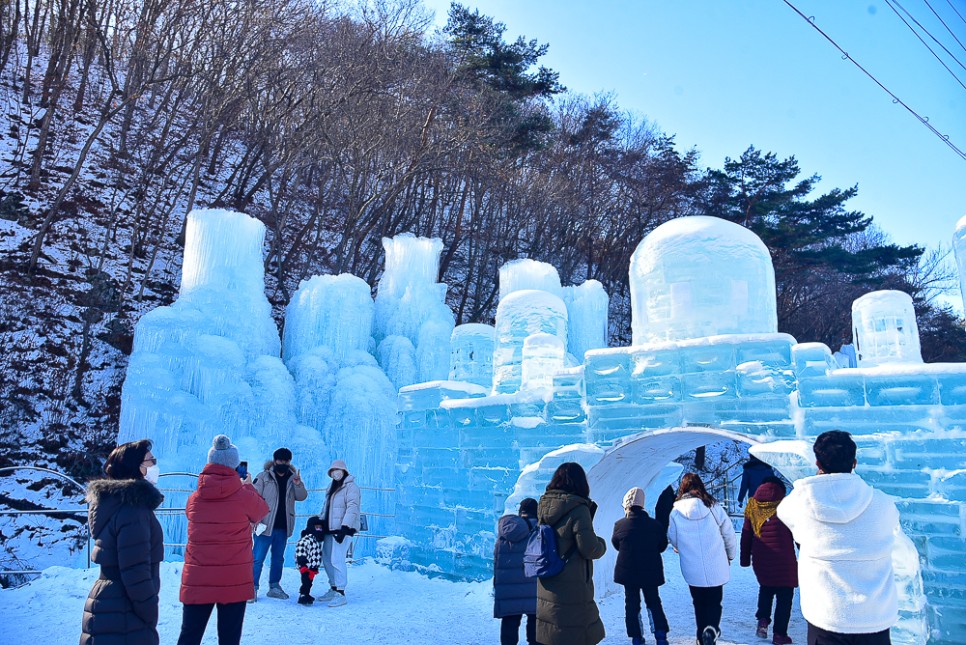 2024 칠갑산 얼음분수축제 정보 청양 알프스마을 눈썰매장