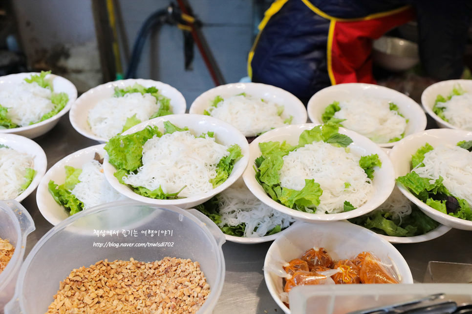 하노이 맛집 베트남 음식 쌀국수 분보 분짜