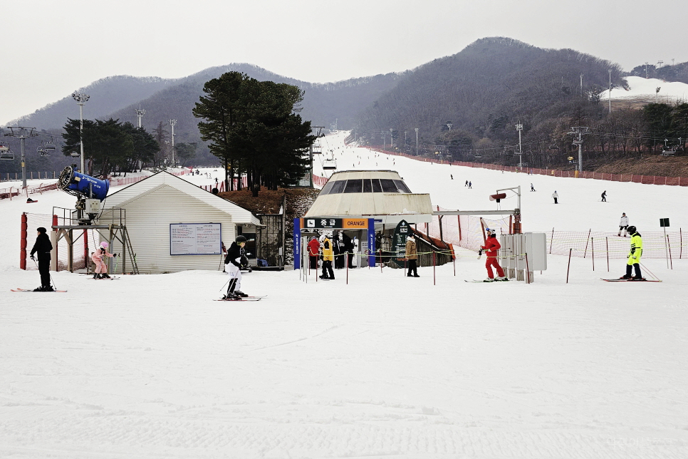 지산리조트 렌탈샵 이용하고 지산 스키장으로