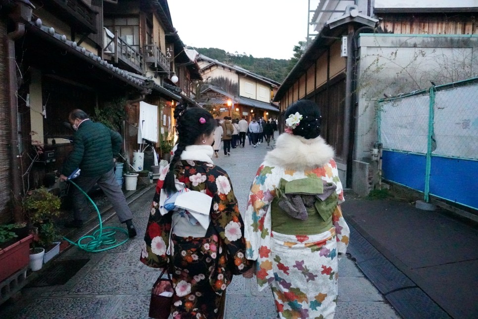 일본 교토 료칸 가성비 숙소 히푸미, 겨울 청수사 단풍, 야경,여행