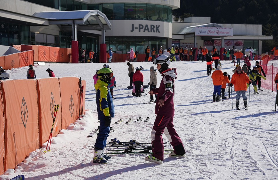 지산 스키강습 찐 후기 지산 리조트 스키장 어린이 스키강습