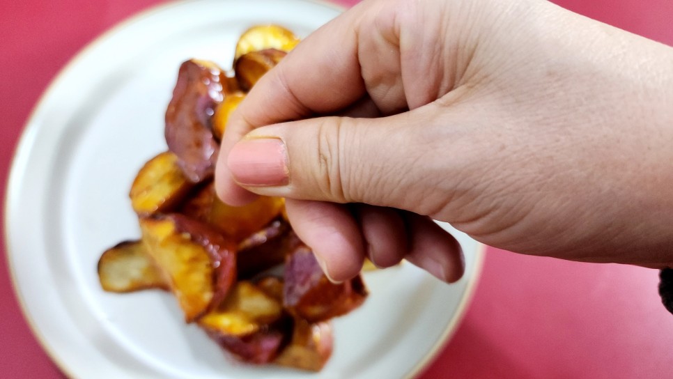 고구마맛탕 만드는법 간단한 간식 추천 고구마빠스 만들기 맛탕소스 비율