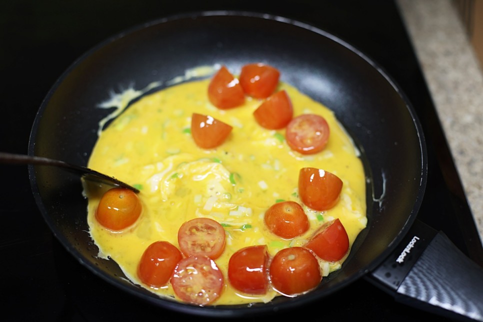 토마토 계란볶음 레시피 토달볶 굴소스 방울 토마토달걀볶음