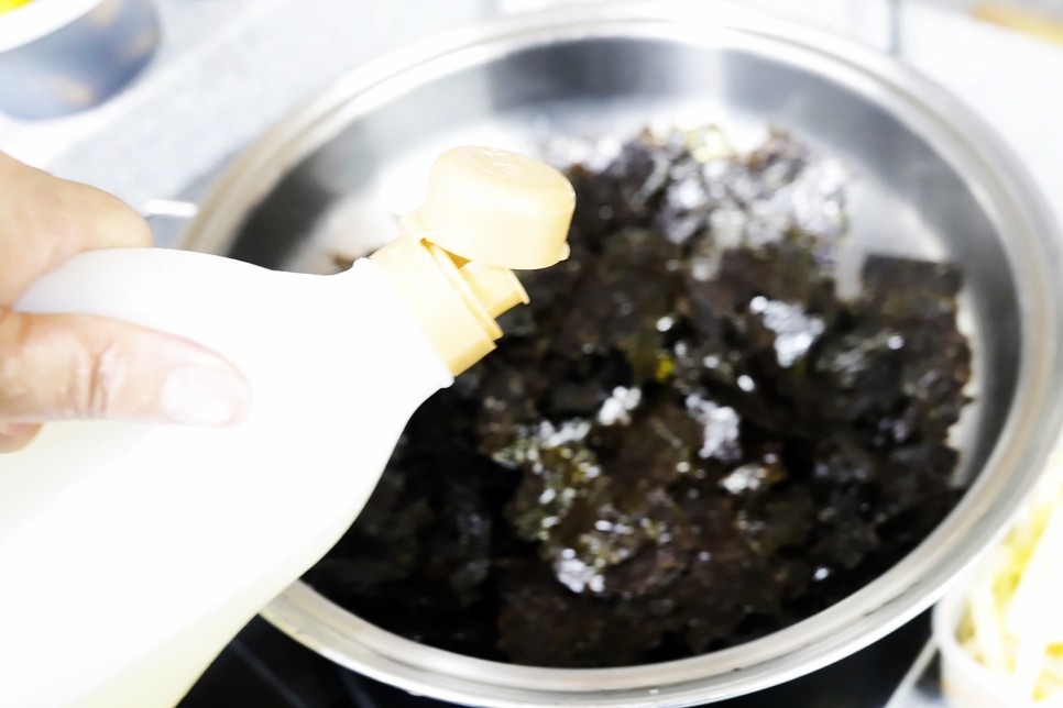 김자반볶음 만들기 김요리 곱창김 자반 김가루 만드는 법 먹는법